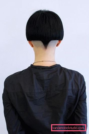 Pagina di taglio di capelli per capelli corti