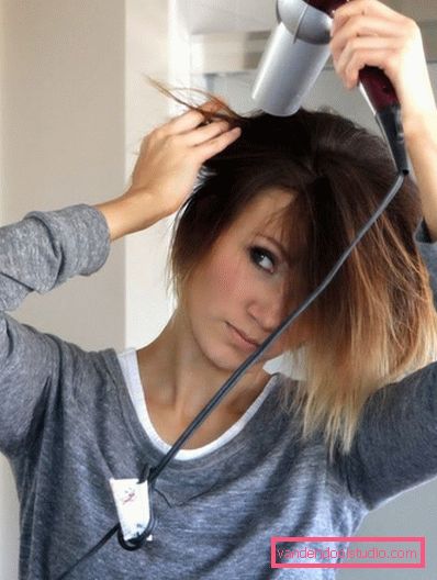 shatush su capelli corti scuri