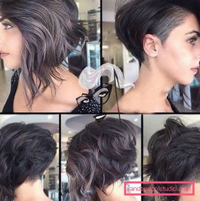 shatush su capelli corti scuri