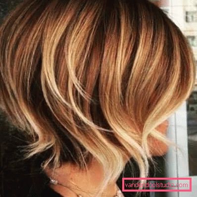 shatush su capelli corti scuri