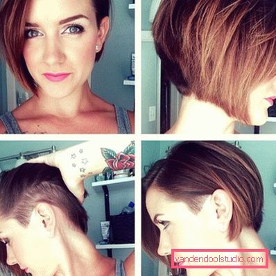 shatush su capelli corti scuri