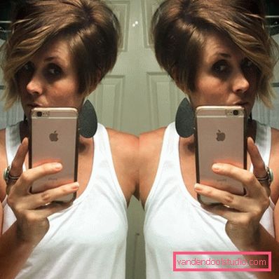 shatush su capelli corti scuri