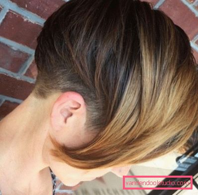 shatush su capelli corti scuri