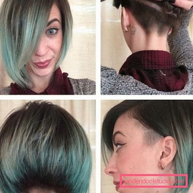 shatush su capelli corti scuri