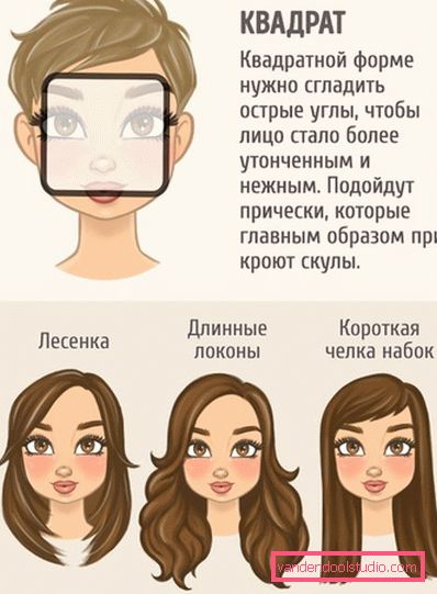 Tagli di capelli da donna per un tipo di faccia quadrata