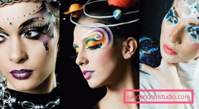 ragazze con trucco luminoso ragazze con trucco luminoso