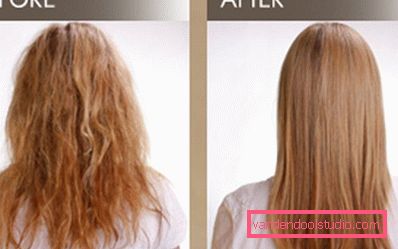 Prima e dopo la rasatura dei capelli biowave Prima e dopo la rasatura dei capelli biowave