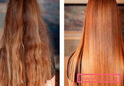 prima e dopo l'uso di borace prima e dopo aver usato i capelli botox