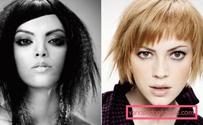 ragazze con tagli di capelli strappati ragazze con tagli di capelli strappati