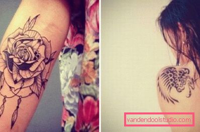 braccio e scapola tatuati