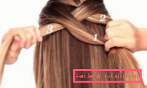 Treccia dragone - schema di tessitura Fai i capelli con le trecce sui capelli medi