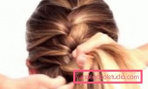Treccia dragone - schema di tessitura Fai i capelli con le trecce sui capelli medi