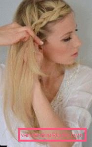 Fai i capelli con le trecce sui capelli medi