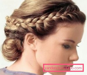 acconciature con trecce su capelli medi Fai i capelli con le trecce sui capelli medi