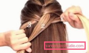 Treccia dragone - schema di tessitura Fai i capelli con le trecce sui capelli medi
