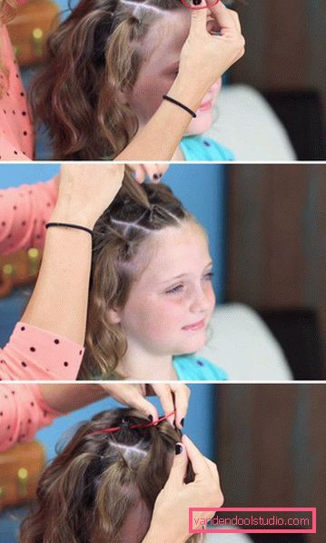 Acconciatura da bambino con coda di cavallo per capelli corti