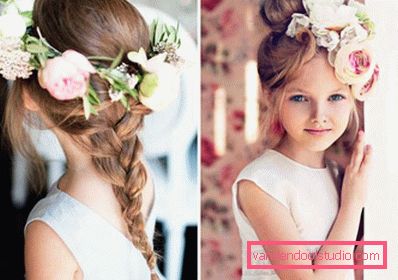 Acconciature per bambini per l'asilo di laurea