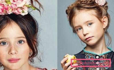 Acconciature per bambini per l'asilo di laurea