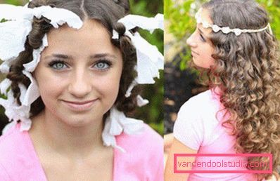 Acconciature per bambini per l'asilo di laurea