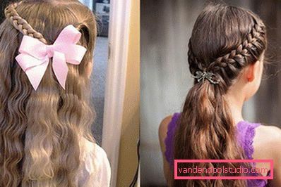 Acconciature per bambini per l'asilo di laurea