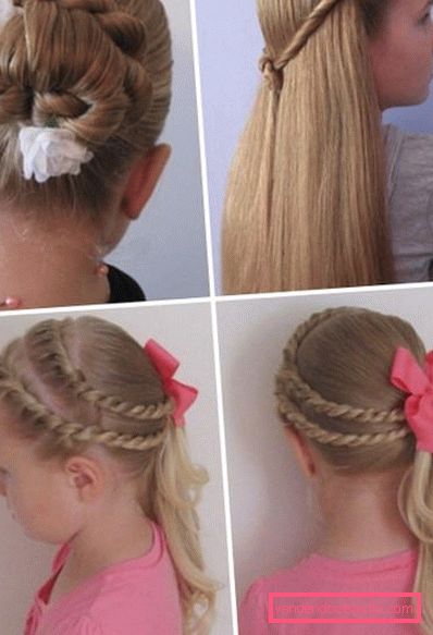 Acconciature per bambini per l'asilo di laurea