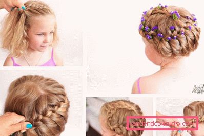 Acconciature per bambini per l'asilo di laurea