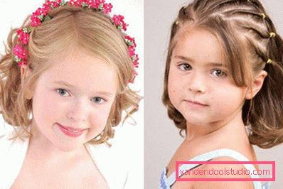 Acconciature per bambini per l'asilo di laurea