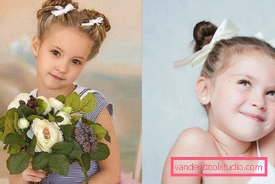 Acconciature per bambini per l'asilo di laurea