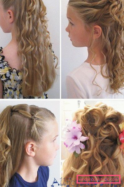 Acconciature per bambini per l'asilo di laurea