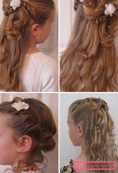 Acconciature per bambini per l'asilo di laurea