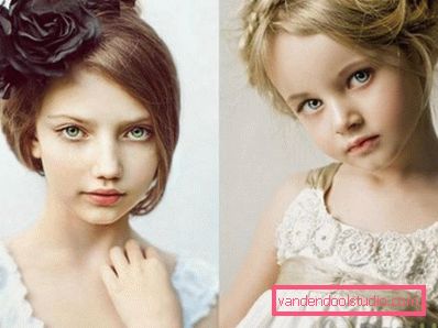 Acconciature per bambini per l'asilo di laurea