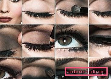 Schema di trucco scuro occhi fumosi occhi fumosi di trucco scuro