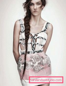 Lunga treccia - bellezza da ragazza (16 opzioni)