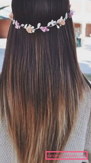 Taglio di capelli a coda di volpe Taglio di volpe spettacolare su capelli lunghi e medi