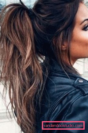 Taglio di capelli a coda di volpe Taglio di volpe spettacolare su capelli lunghi e medi