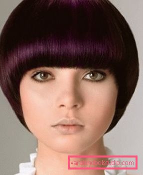 Pagina di taglio di capelli Elegante pagina di taglio di capelli per capelli corti e medi