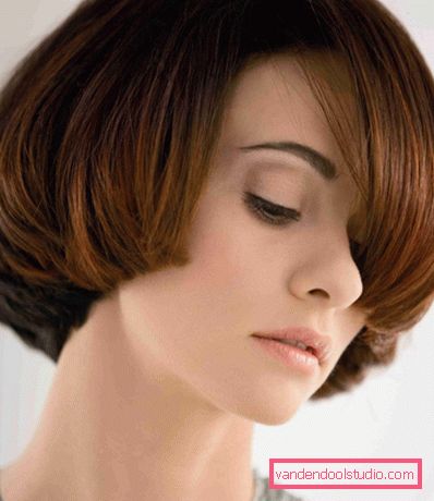 Pagina di taglio di capelli Elegante pagina di taglio di capelli per capelli corti e medi