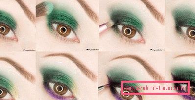 trucco viola verde trucco viola verde