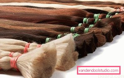 mazzi di capelli di colore diverso mazzi di capelli di colore diverso