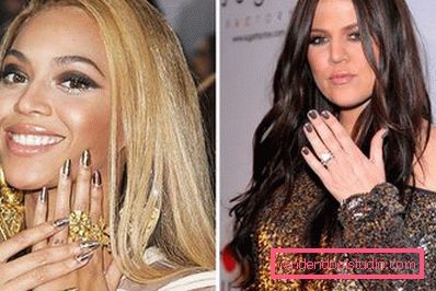 Chrome sulle unghie Biense e Chloe Kardashian Chrome sulle unghie Biense e Chloe Kardashian