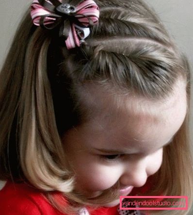 Acconciature per capelli corti Idee per mamme acconciature per bambini per i capelli corti per le ragazze