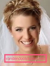 Acconciature da sposa belle per i capelli corti Idee acconciature da sposa per capelli corti 2019