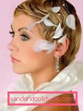 Acconciature da sposa belle per i capelli corti Idee acconciature da sposa per capelli corti 2019