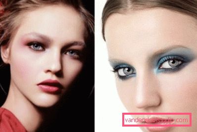 Varianti di trucco rosa e blu Varianti di trucco rosa e blu