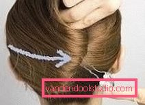 Guscio a pettinatura su capelli medi passo 4 Come ottenere rapidamente capelli belli su capelli medi con le proprie mani