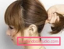 Guscio di acconciatura a capelli medi step 1 Come creare rapidamente splendide acconciature sui capelli medi con le tue mani