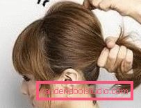 Guscio di acconciatura a capelli medi passo 2 Come creare rapidamente splendide acconciature sui capelli medi con le tue mani