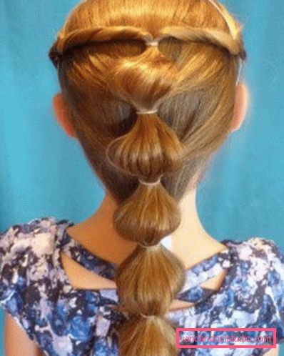 acconciature con elastici per ragazze Come rendere le acconciature con elastici per le ragazze - passo dopo passo le foto delle acconciature