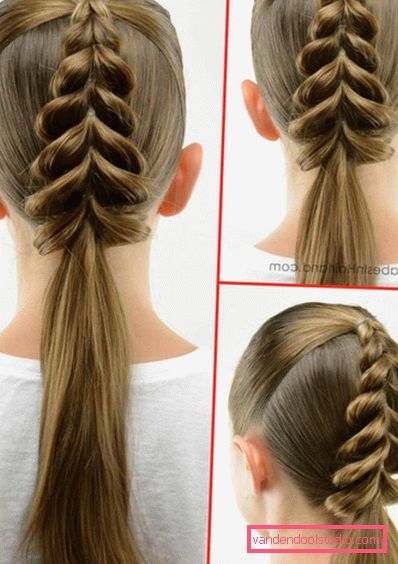 acconciature con elastici per ragazze Come rendere le acconciature con elastici per le ragazze - passo dopo passo le foto delle acconciature