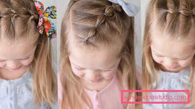 acconciature con elastici per ragazze Come rendere le acconciature con elastici per le ragazze - passo dopo passo le foto delle acconciature
